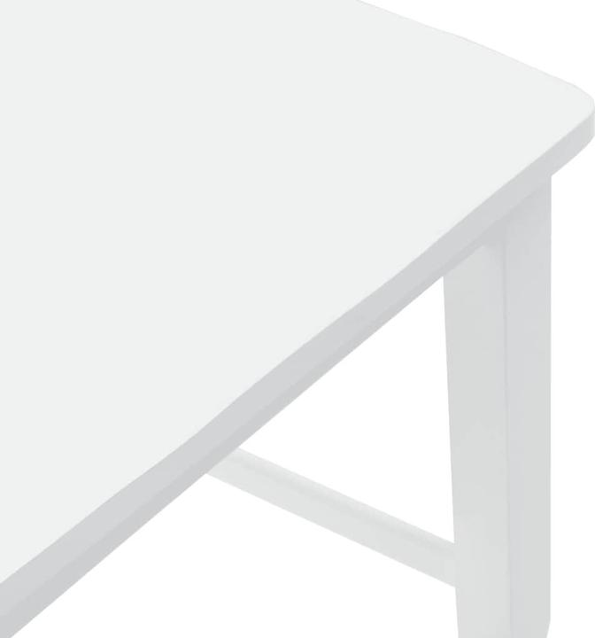 Image du produit VidaXL Tabouret de bar 2 pcs. Blanc Bois massif Hévéa