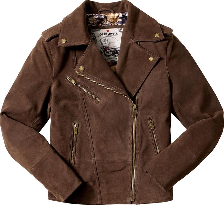 Actual product image Joe Browns Suede Collared Biker Jacket (36)