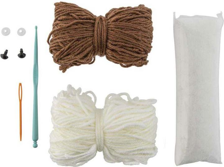 Actual product image Legind Craft ID - Crochet kit Monkey, 15x9x13,5 cm - (K-CR1704/GE)