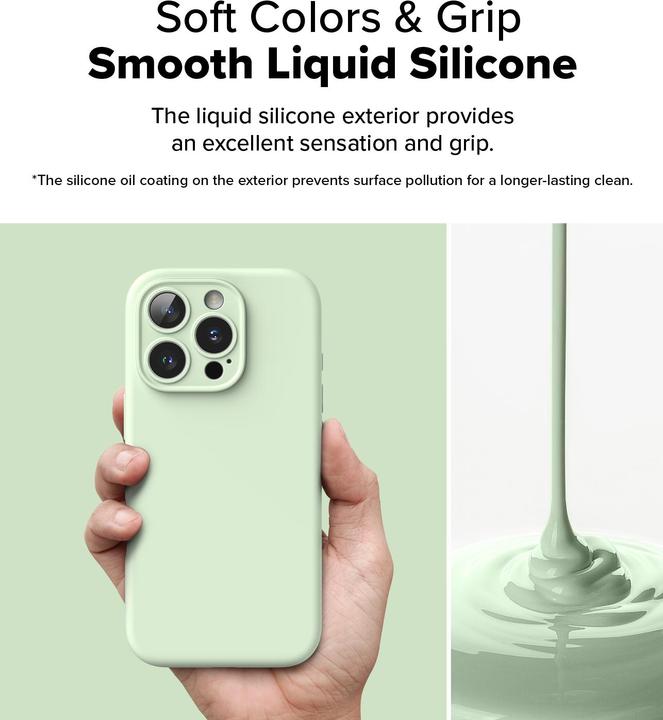 Image du produit Ringke Coque pour iPhone 16 Pro Max SILICONE MAGNETIQUE SOFT MINT (Apple iPhone 16 Pro Max)