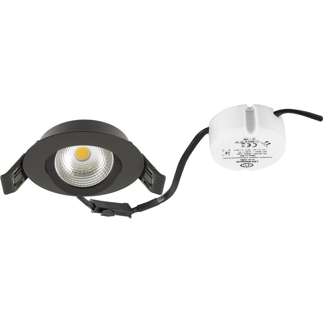 EVN, Wandleuchte + Deckenleuchte, E44060902 LED Deckeneinbau -rund - (683 lm)
