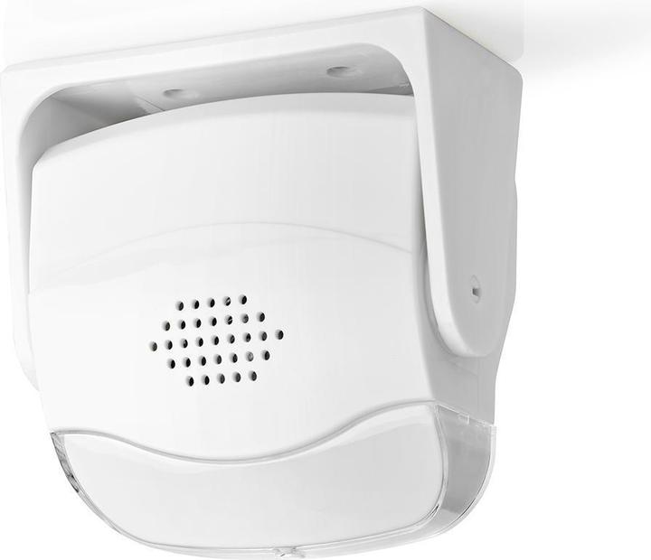 Nedis Alarme de porte avec détecteur de mouvement et sonnerie 80 dB, montage mural et au plafond, blanc (1.10 m)
