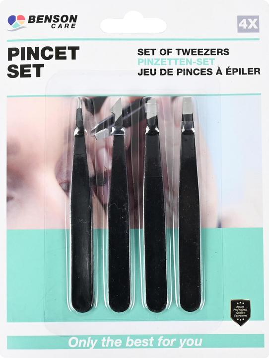 Actual product image Benson Care Set of tweezers 4 pcs