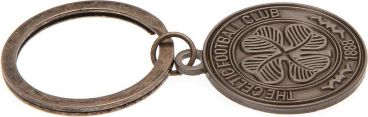 Actual product image Celtic FC Antique Silver Keychain Crest