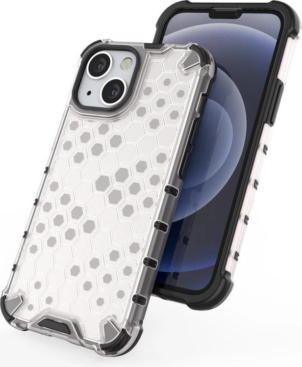 Actual product image Hurtel Honeycomb Case armor cover with TPU Bumper for iPhone 13 mini black (Apple iPhone 13 mini)