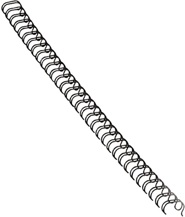 Image du produit Fellowes Peigne métallique 6mm, 34 boucles, noir, 100 pcs.