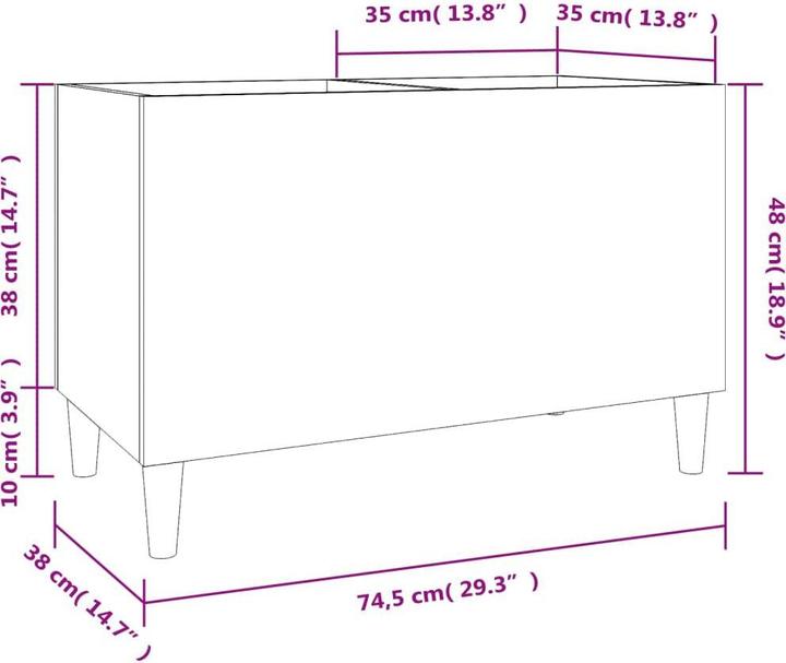 Image du produit vidaXL Plattenschrank