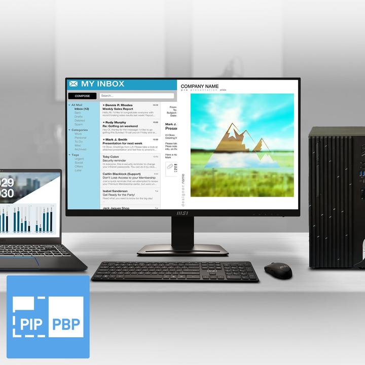 Produktbild MSI PRO MP273U (3840 x 2160 Pixel, 27")