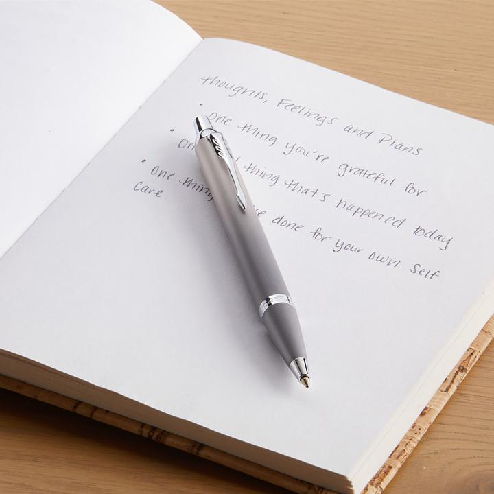 Produktbild Parker Pen Parker IM Writing Rituals Kugelschreiber Grau, Strichst. M (Grau, 1x)