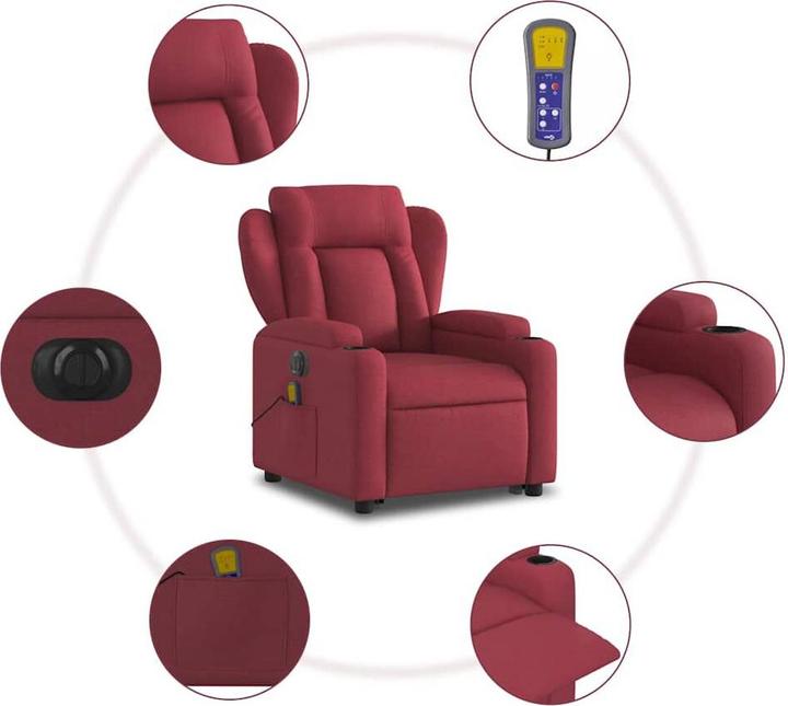 Image du produit vidaXL Massagesessel mit Aufstehhilfe