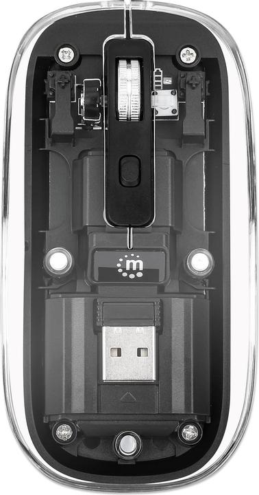 Produktbild Manhattan MH Transparent 4D mouse, Black (Kabellos)