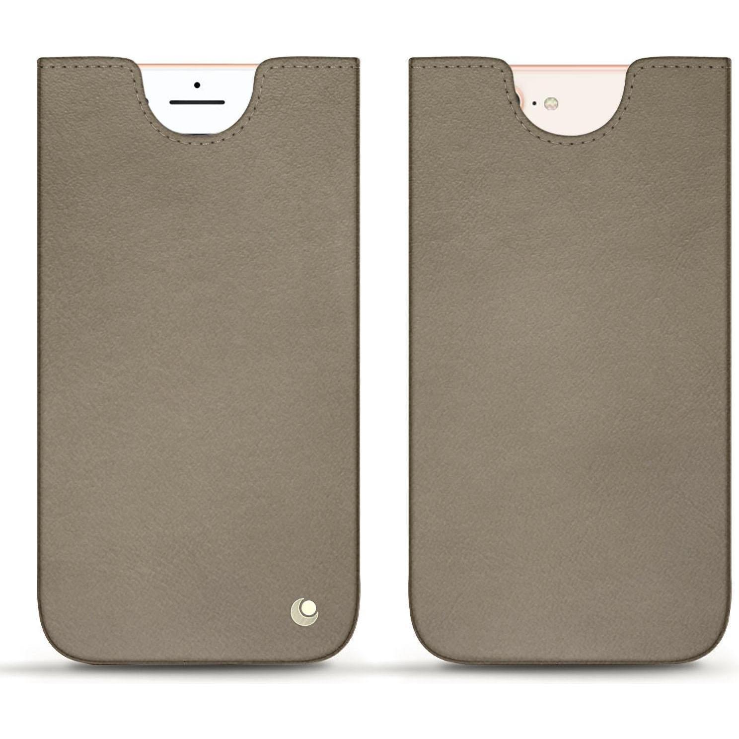 Thumbnail - Noreve Lederschutzhülle (Apple iPhone 8 Plus), Smartphone Hülle, Beige