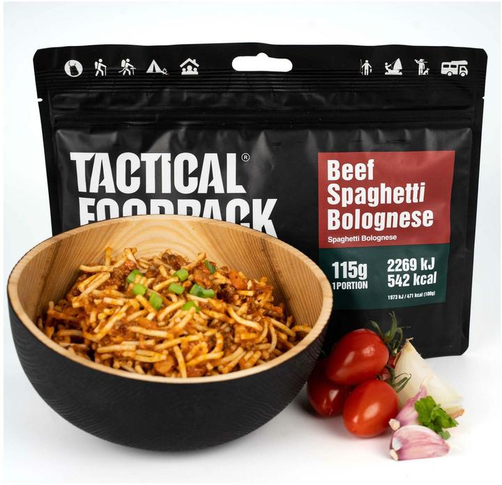 Actual product image Tactical Foodpack Beef Spaghetti Bolognese (115 g)