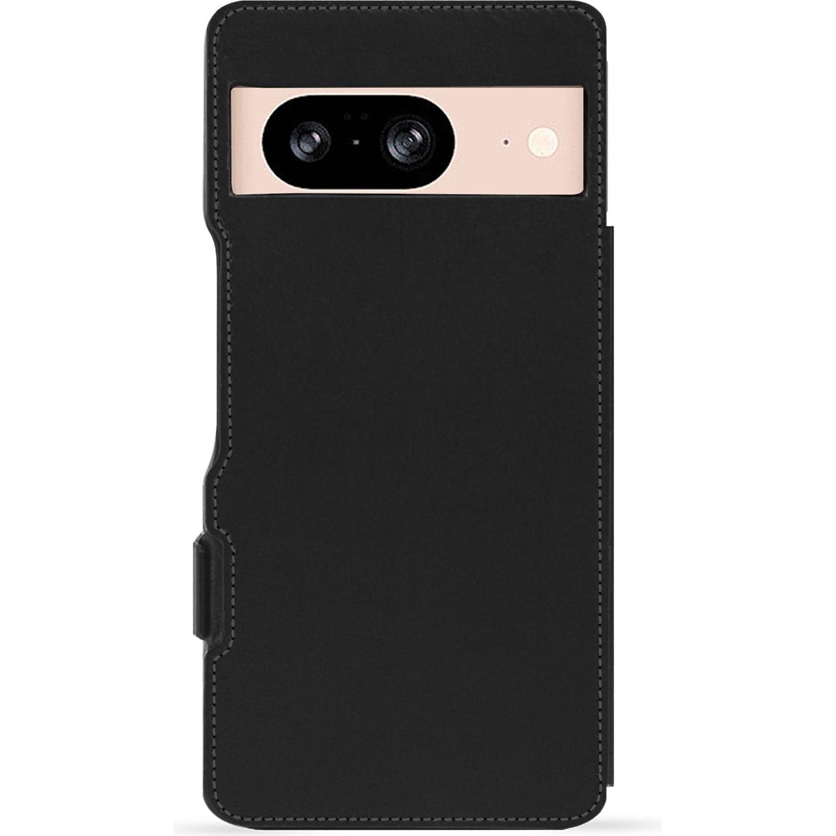 Thumbnail - Noreve Lederschutzhülle horizontal (Google Pixel 8), Smartphone Hülle, Orange