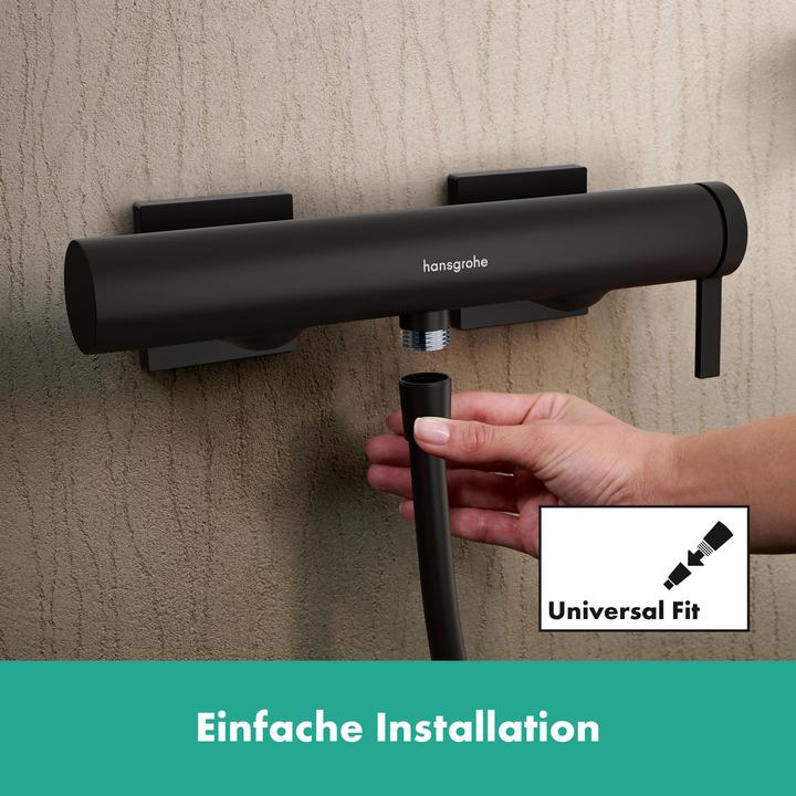 Actual product image hansgrohe Tecturis E ngreeps douchekraan opbouw mat zwart