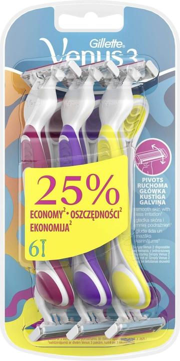 Immagine prodotto Gillette Venus Rasoi Venus 3 usa e getta 6'S