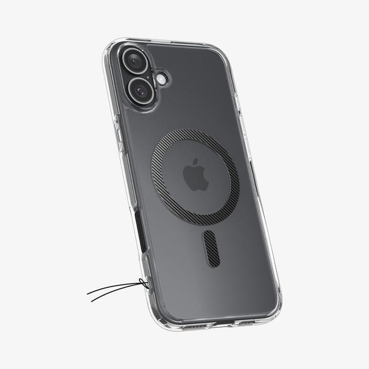 Actual product image Spigen Ultra Hybrid Mag Magsafe case for iPhone 16 6,1" carbon fiber (Apple iPhone 16)