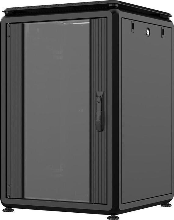 Image du produit Rockstable Rockstable16HE 19 Zoll 600x600x872mm (BxTxH) Serverschrank | Netzwerkschrank Glastür - Premium Line (16 HE, Rack 19 pouces)
