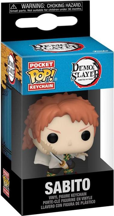 Actual product image Funko Demon Slayer: Kimetsu no Yaiba POP! Vinyl Schlüsselanhänger 4 cm Sabito (No Mask) Display (1)