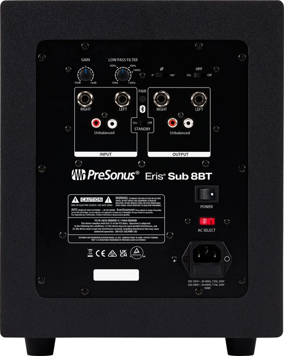 Image du produit PreSonus Eris Sub 8 BT (Subwoofer actif, 1 pièce, 1x 50 W)