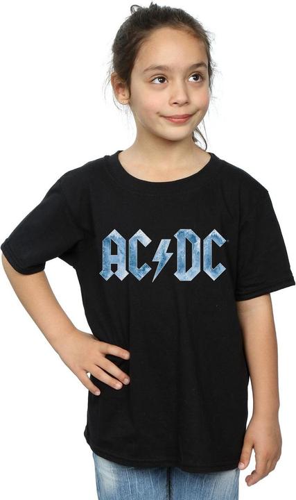 Produktbild AC/DC Blaues Ice Logo TShirt Mädchen aus Baumwolle (116)