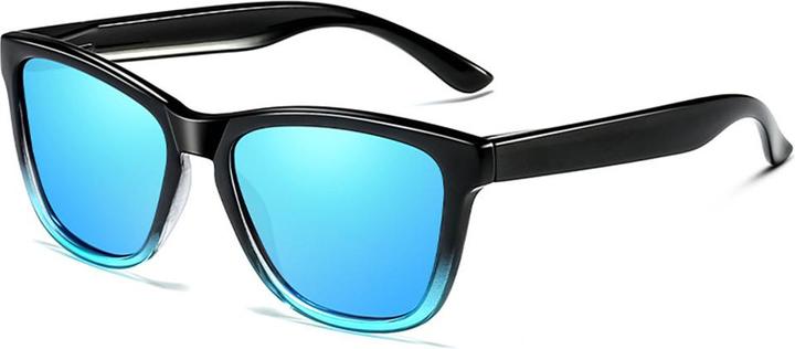 Techsuit - Sunglasses Polarized (0717) - for Men, with UV Protection - Gradient Black / Blue