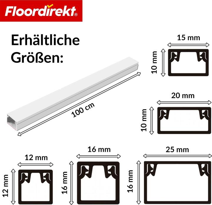 Produktbild Floordirekt Kabelkanal Oskar (Kabelkanal, 100 cm)