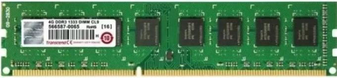 Produktbild Transcend JetRam 4GB DDR3 1333 U-DIMM (2 x 8GB, 1333 MHz, DDR3-RAM, DIMM)
