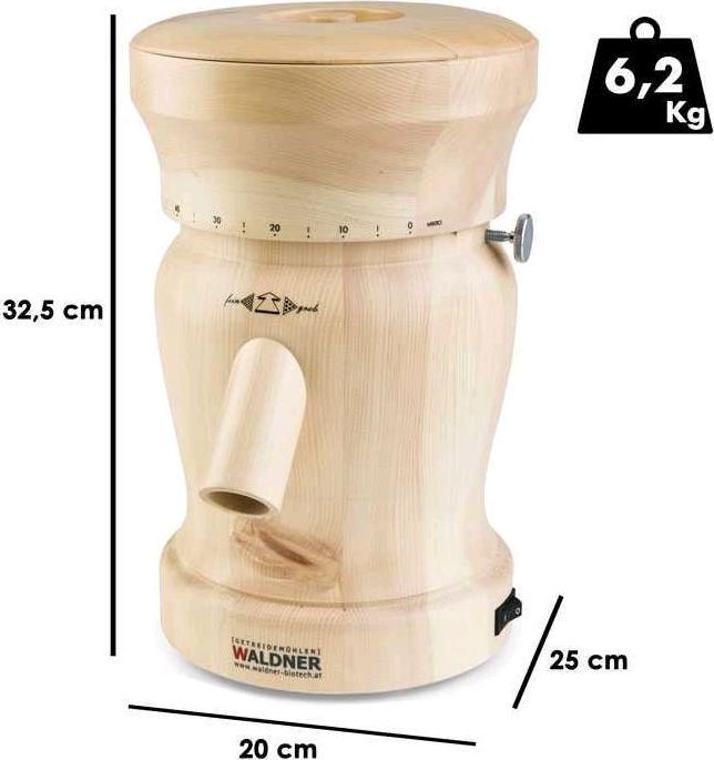Actual product image Waldner Household mill Lady Swiss stone pine lacquered