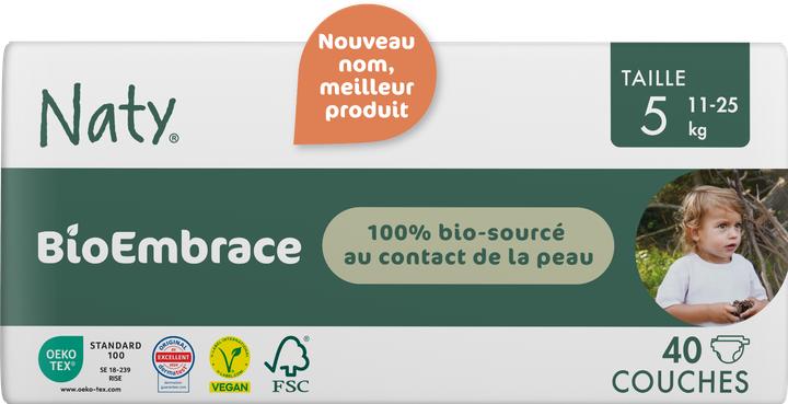 Produktbild Naty Biowindel (Gr. 5, Halbmonatsbox, 40 Stk.)