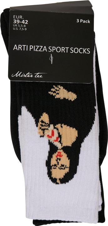Immagine prodotto Mister Tee Arti Pizza Sport Calzini 3-Pack (confezione da 3, 35 - 38)