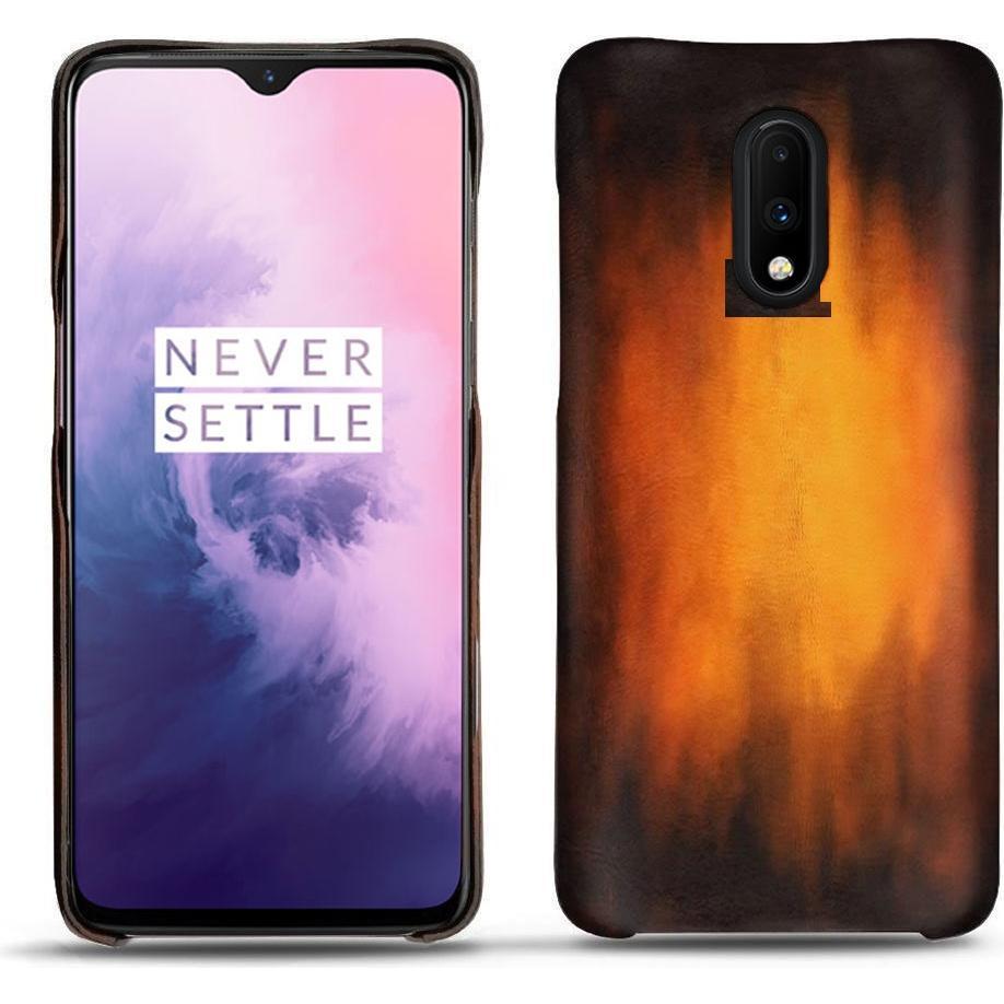 Thumbnail - Noreve Lederschutzhülle (OnePlus 7), Smartphone Hülle, Violett