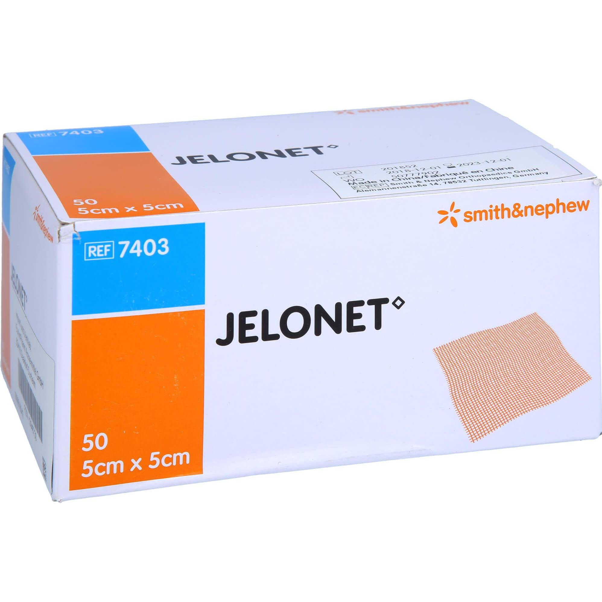 Smith & nephew, Verbandsmaterial, Jelonet Paraffingaze 5x5 cm steril Peelpack, 50 St WGA