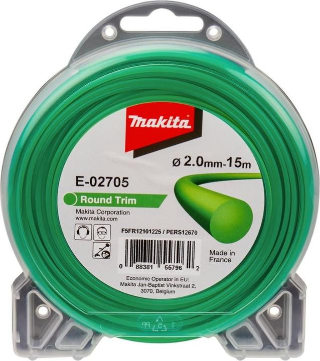 Actual product image Makita E-02705 Mähfaden rund 2,0mmx15m (Weed whacker, Trimmer line + line spool)