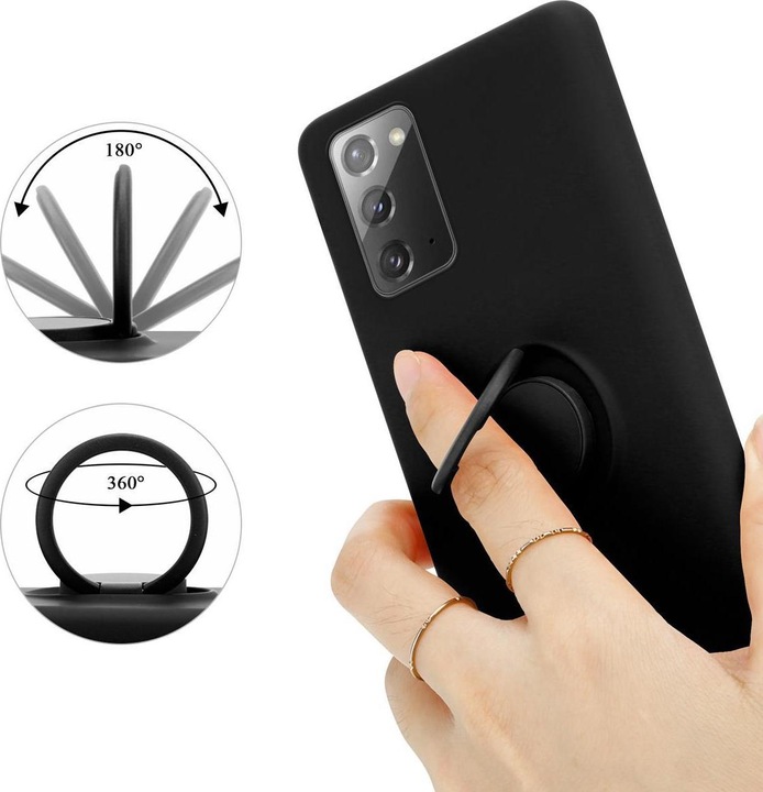 Actual product image Cadorabo TPU Liquid Ring Silicone Case Cover (Samsung Galaxy Note 20)