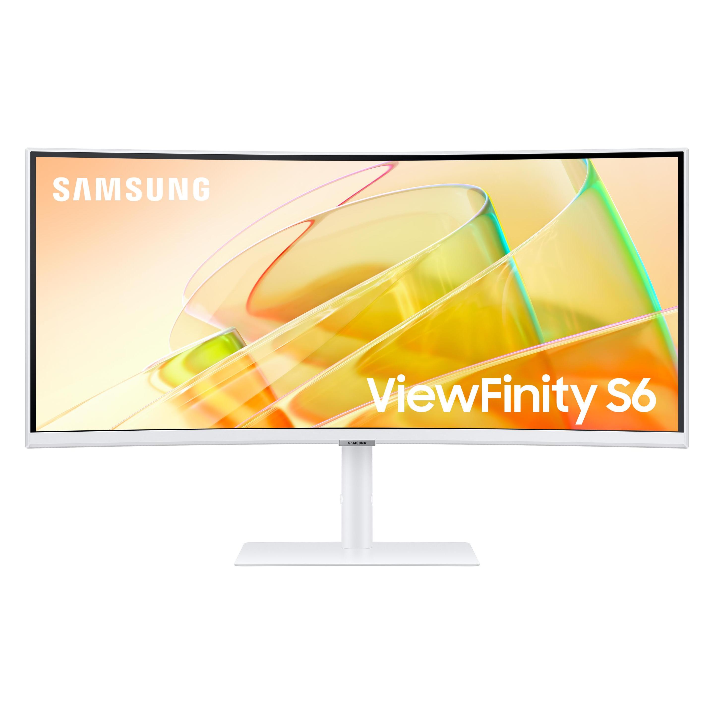 Samsung ViewFinity S6 - S65TC (3440 x 1440 Pixel, 34"), Monitor, Weiss
