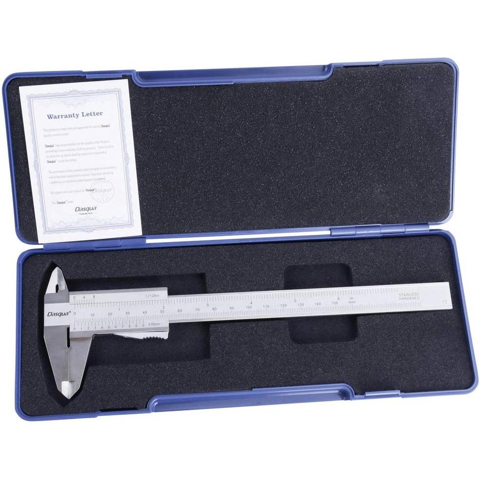 Thumbnail - Dasqua, Messlehre, 1801-0810 Monoblock-Messschieber mit Daumenklemme 150 mm Edelstahl 1 St (15 cm)