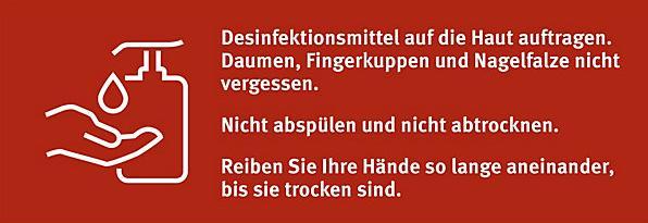 Actual product image Marahrens Rescue sign, VE 10 pcs, disinfectant, LxH 150x50 mm