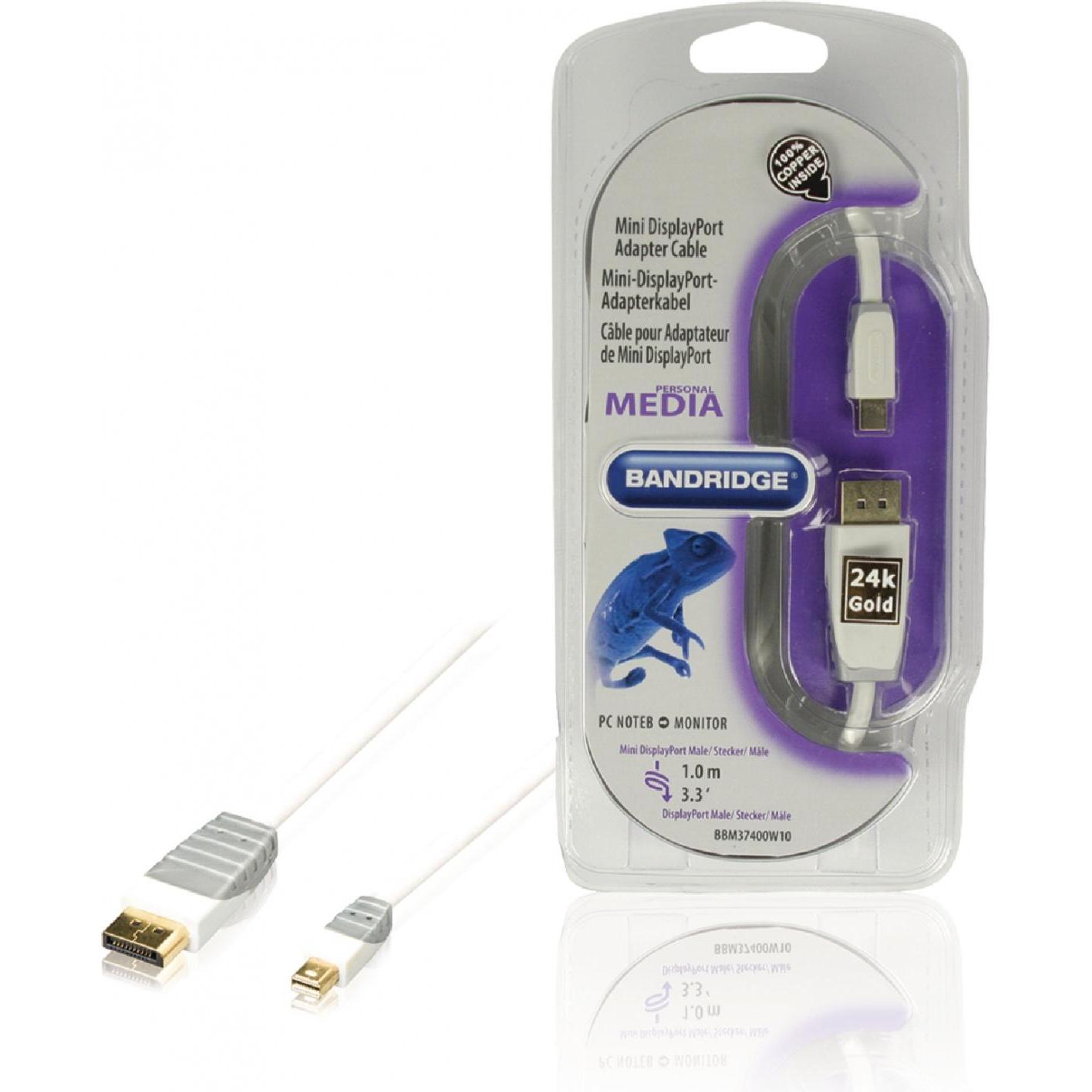 Thumbnail - Bandridge BBM37400W10 (1 m, DisplayPort), Video Kabel