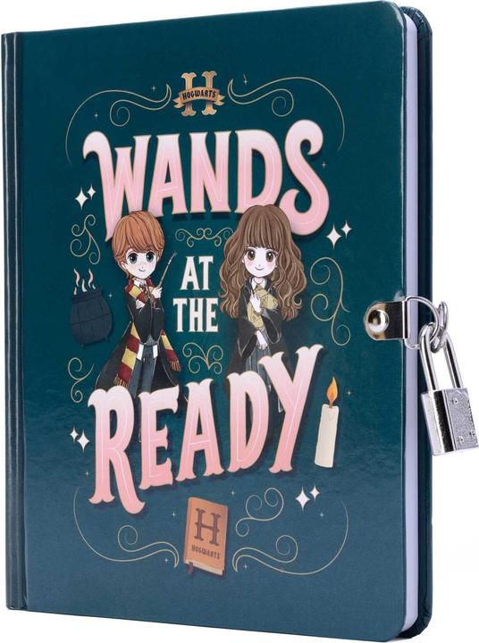 Produktbild Harry Potter: Wands at the Ready Lock & Key Diary (Englisch, Insights, 2024)