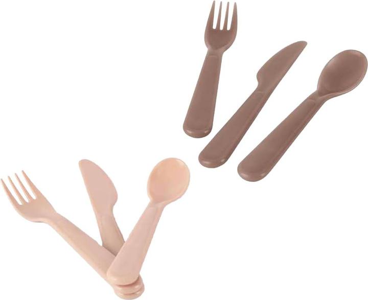 Immagine prodotto dantoy Set di posate organiche Tiny s/grigio 2s