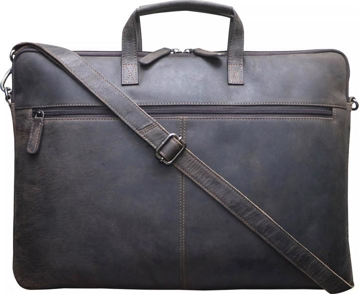 Produktbild Greenwood Laptoptasche Business-/Schultasche 17 Zoll Echtleder Fred No.4 (17")