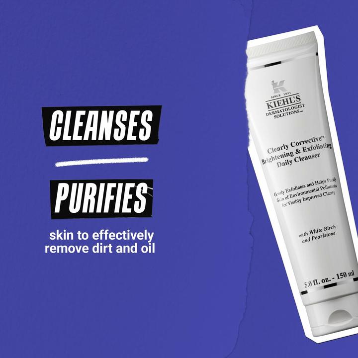 Actual product image Kiehl's Clearly Corrective Brightening Exfoliating Cleanser (Facial cleansing wipes, 166 g)