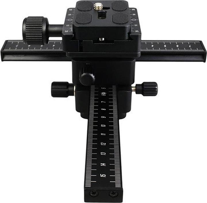 Produktbild JJC Kiwi FC-1II Makroschlitten Einstellschlitten 2 Achsen (Stativ Schwenkgriff)