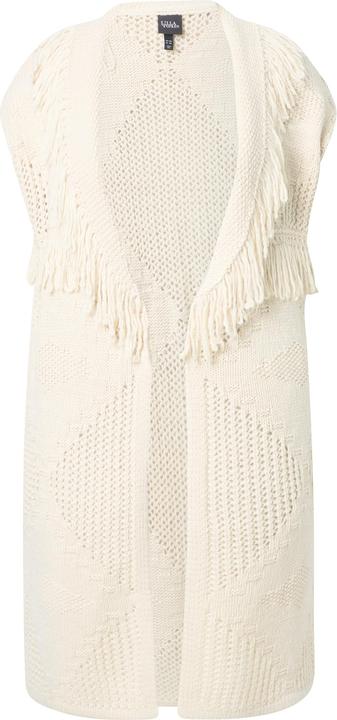 Produktbild Ulla Popken Strickweste, lang, oversized, offene Form, Rhomben (50, 52)