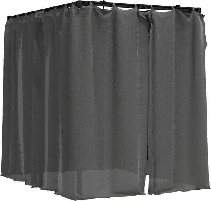 Immagine prodotto vidaXL Sonnenliege mit Vorhängen (207 cm)