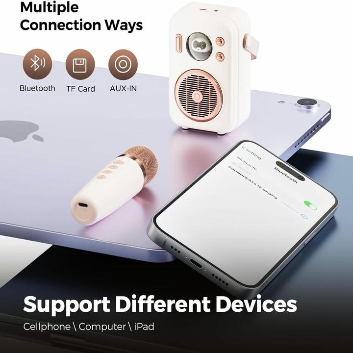 Actual product image Soundpeats Wireless Bluetooth Speaker Hi-sing (ivory) (5 h)