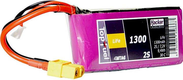 Actual product image Hacker TF LiFe 1300mAh 2S MTAG (6.60 V, 1300 mAh)