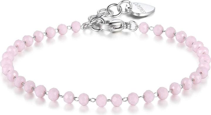 Immagine prodotto Sagapo S'Agapµ - Bracciale di perline rosa per ciondoli Happy SHAC64