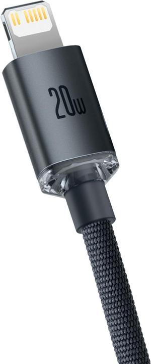 Image du produit Baseus Crystal Shine Series Fast Charging Data Cable Type-C to iP 20W 2m Black (2 m, USB 2.0, 20 W)